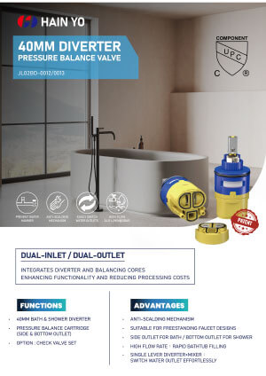 Diverter Pressure Balance Cartridge (Side & Bottom outlet)